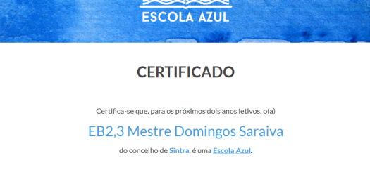 certificado escola azul